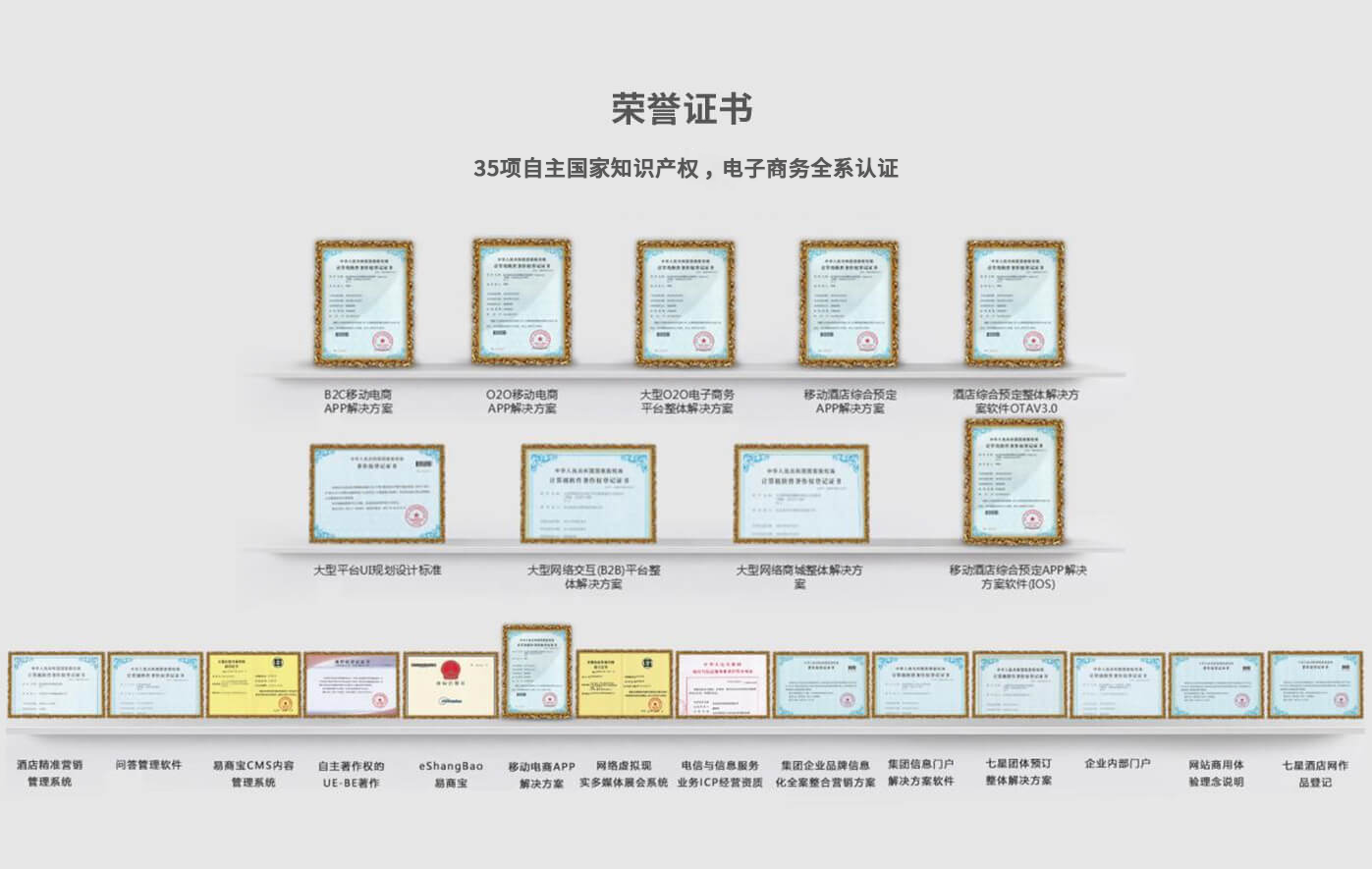 荣誉证书——软件开发公司